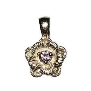 Sophia Fiori Sterling Silver Flower Pendant Charm J-9O